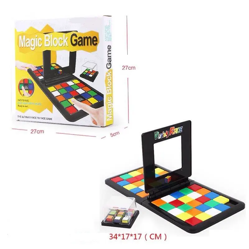 

Children Magic Cubes Interactive Toys Early Childhood Interaction Color Cube Battle Parent-child Kids Puzzle Toy et007