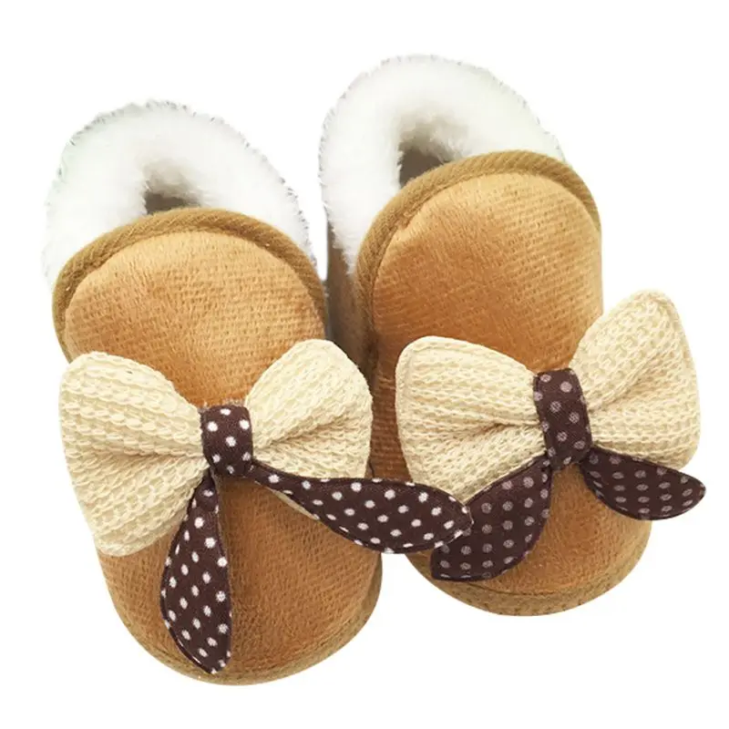 

Winter Baby Kids Warm Plush Boot Infant Bootie Crib Shoes Girl Warm Snowboot