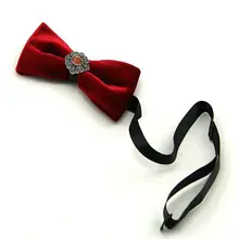 Элегантный британский стиль, для мужчин и женщин, сплав, стразы, эластичная лента, галстук-бабочка, винтажный бархат, бизнес стиль, свадебный подарок, галстук-бабочка