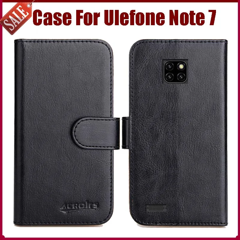

Hot Sale! Ulefone Note 7 Case New Arrival 6 Colors High Quality Flip Leather Protective Cover For Ulefone Note 7 Case