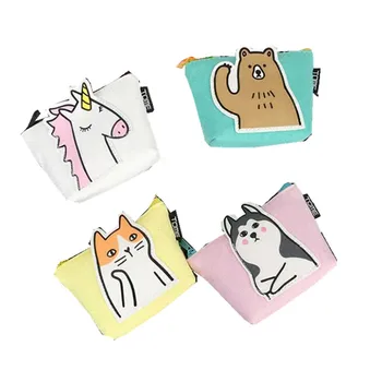 

M333 Lovely Women Purses Cartoon Unicorn Bear Cat Dog Coin Wallet Card Bag Women Student Girl Gift Wholesale
