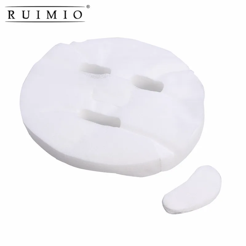 RUIMIO, 100 шт, одноразовая маска для лица, чистый хлопок, бумага, лист для лица, ультратонкий, сделай сам, косметическая маска для ухода за кожей лица, инструменты для красоты