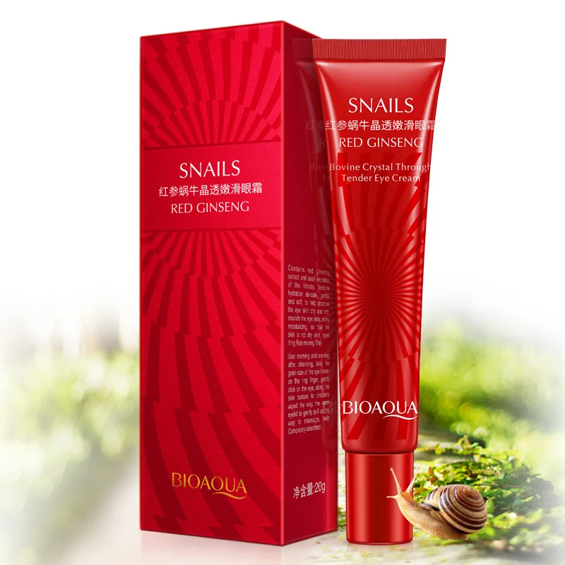 

BIOAQUA Red Ginseng Snail Eye Cream Anti-Aging Anti Wrinkle Remover Dark Circle Whitening Moisturizing repair Eyes Care