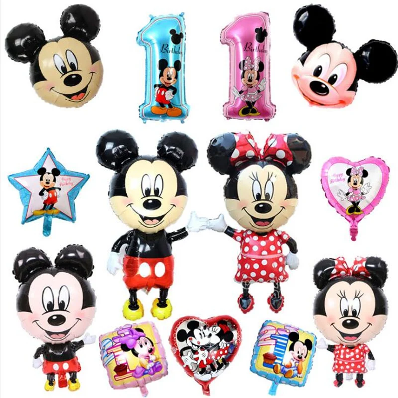 

Mickey Mouse 114cm All Manner Of Mickey Minnie Balloons Birthday Wedding Party Decoration Inflatable Balloons Kids Toys Globos