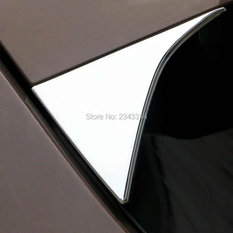 

For 2016 2017 Kia Sportage ABS Chrome Rear Window Spoiler Side Cover Tail Triangle Trim Protector Sticker Car Styling Accessory