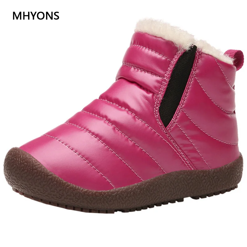 NEW Girls Leather Boots Boys Shoes Autumn Winter PU Leather Children Boots Fashion Toddler Kids Shoes Warm Winter Boots