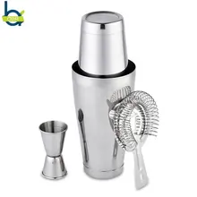 Набор коктейльных шейкеров из нержавеющей стали OBR 800 мл, Миксер для вина, Бостонский шейкерный фильтр, вечерние аксессуары для барменов