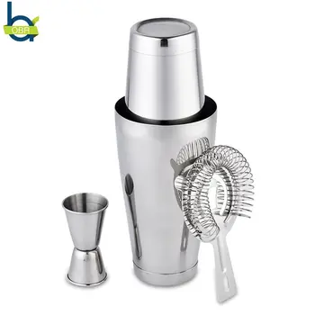 

OBR 800ml Stainless Steel Cocktail Shaker Set Mixer Wine Boston Shaker Strainer Drink Bartender Party Bar Tool Accessories