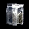 Leotrusting 50pcs 3D Stand up Plastic Zip-Lock Bag High Clear Window Coffee Snack Cookie Rice Packaging Bag Plastic Gift Bags ► Photo 3/6