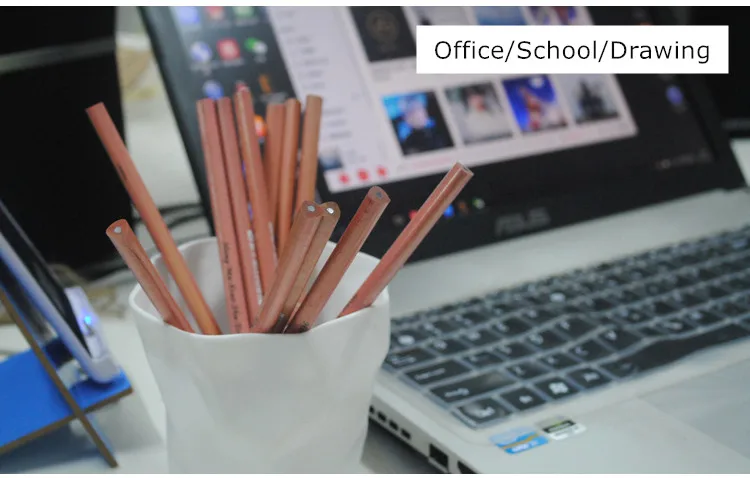Студенческие стандартные карандаши HB Деревянные Черные офисные школьные тригонометрические карандаши из красного дерева ручка для коррекции карандашей для детей карандаш для студентов