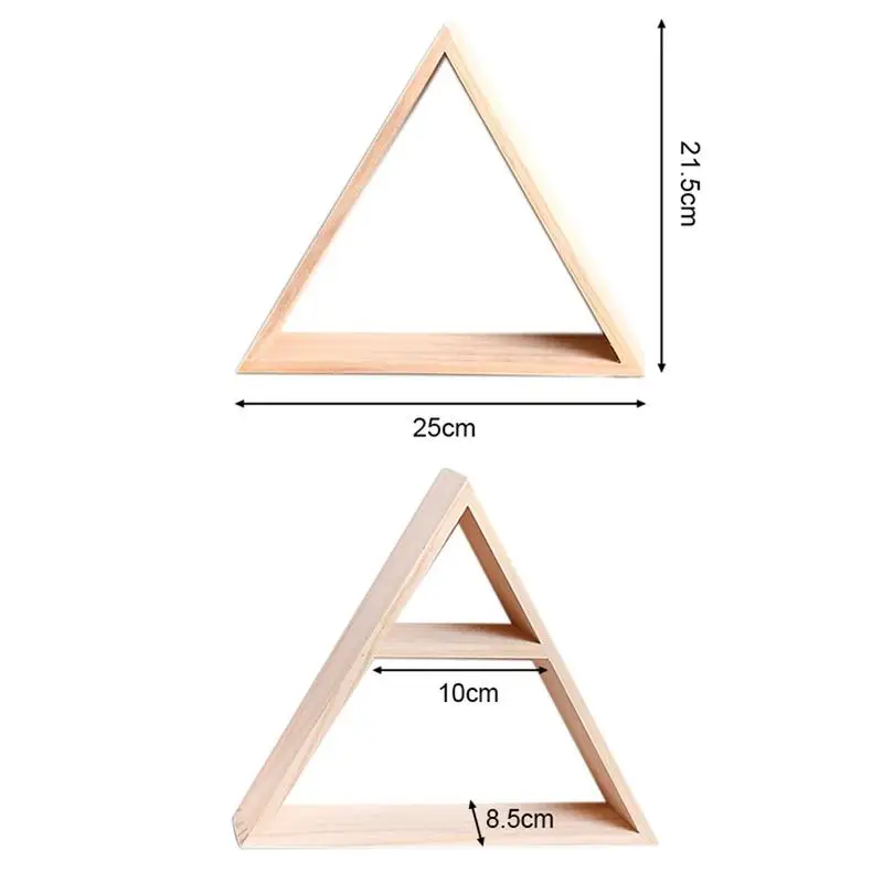 Ins стиль стеллаж для хранения без Узелок Сосны ручной работы DIY треугольная стойка для хранения товарная полка хранения украшения