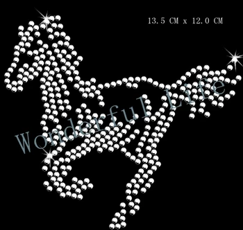 

New product free shipping horse rhinestone transfer desgin for clothing