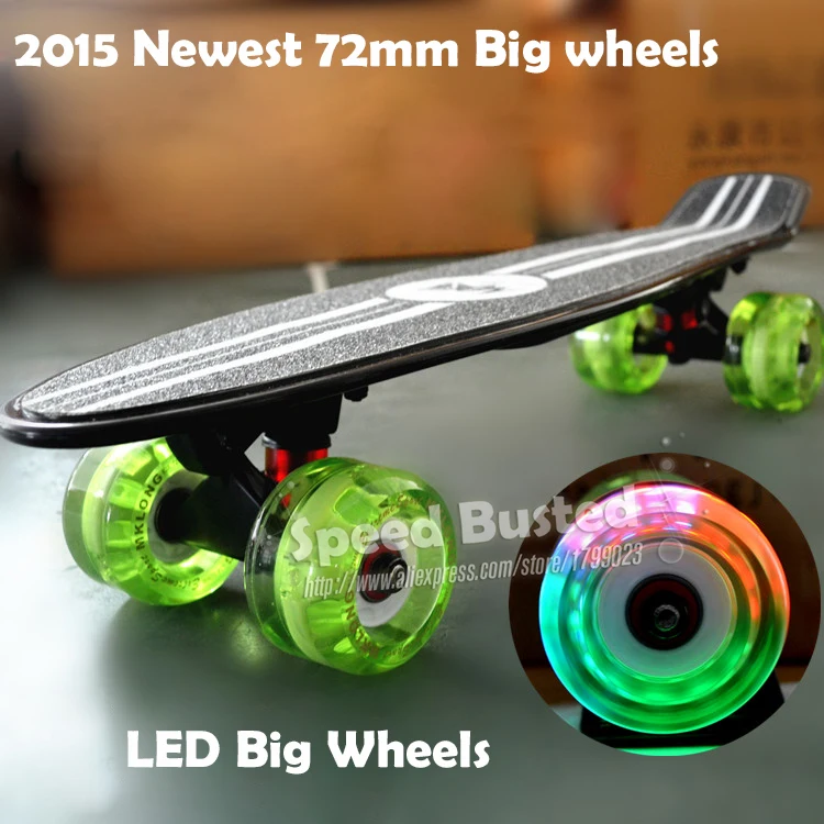 

2015 board for sale original complete Skateboard griptape Retro Mini Skate long board cruiser longboard 72mm big wheels