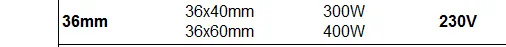 Керамический ленточный нагреватель 35 мм внутренний диаметр 230 В 35x30/35x40/35x60 мм Высота Электрический промышленный нагревательный элемент Мощность 300 Вт/400 Вт