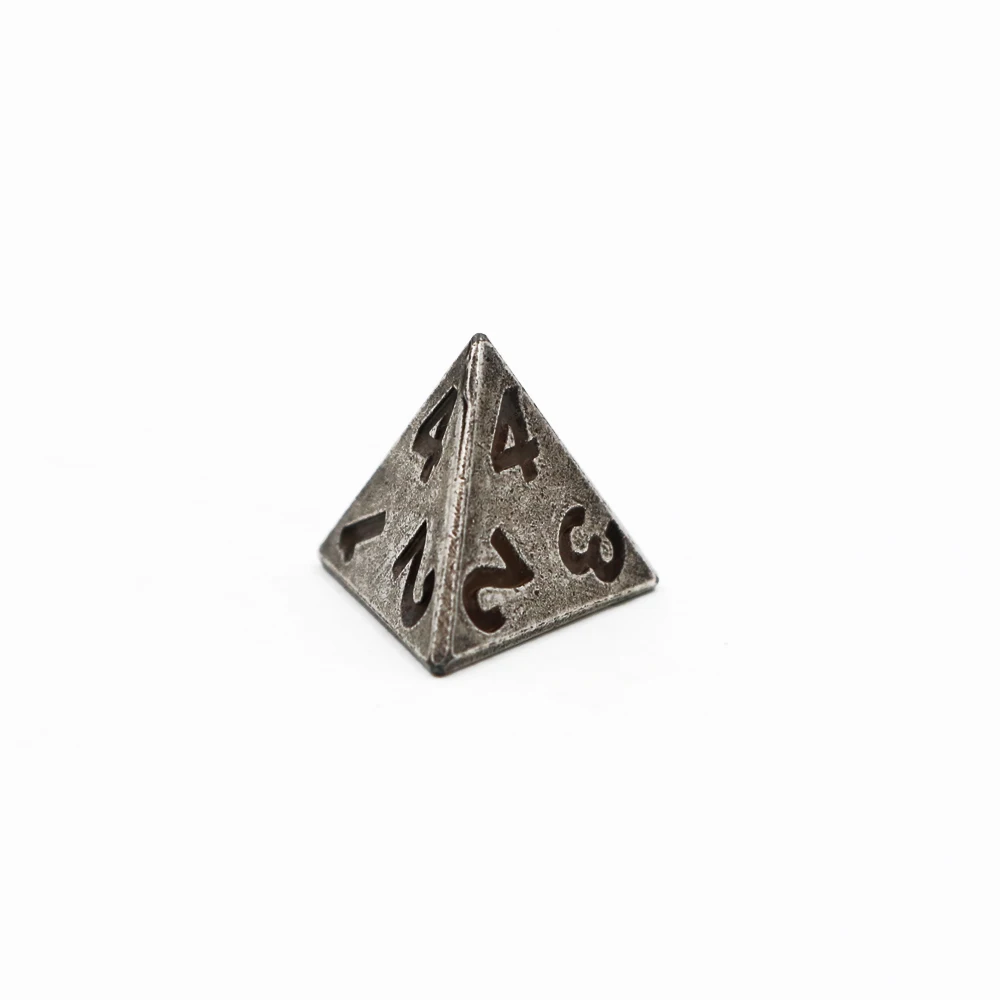 1 шт. D4 многогранные RPG кубики 4 сторонние аксессуары металлические DND различные