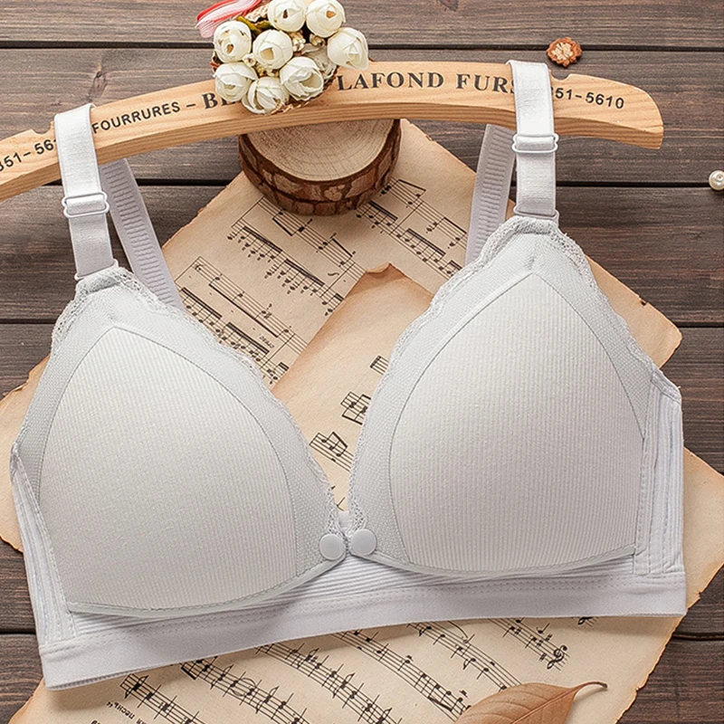

1718# Front Open Maternity Mother Nursing Bras Sexy Breastfeeding Bras for Pregnant Women Pregnancy Breast Feeding Underwear