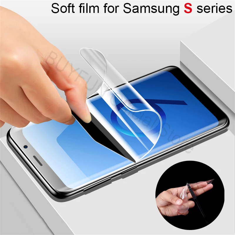 Полноэкранная пленка для Samsung Galaxy S9 изогнутая мягкая s8 S7 S6 plus Edge Передняя защитная