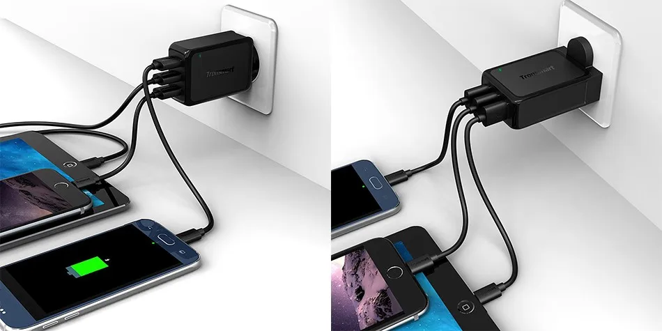 Tronsmart W3PTA USB Charger Qualcomm Certified Quick Charge 3.0 QC3.0 USB Smart Charger 4