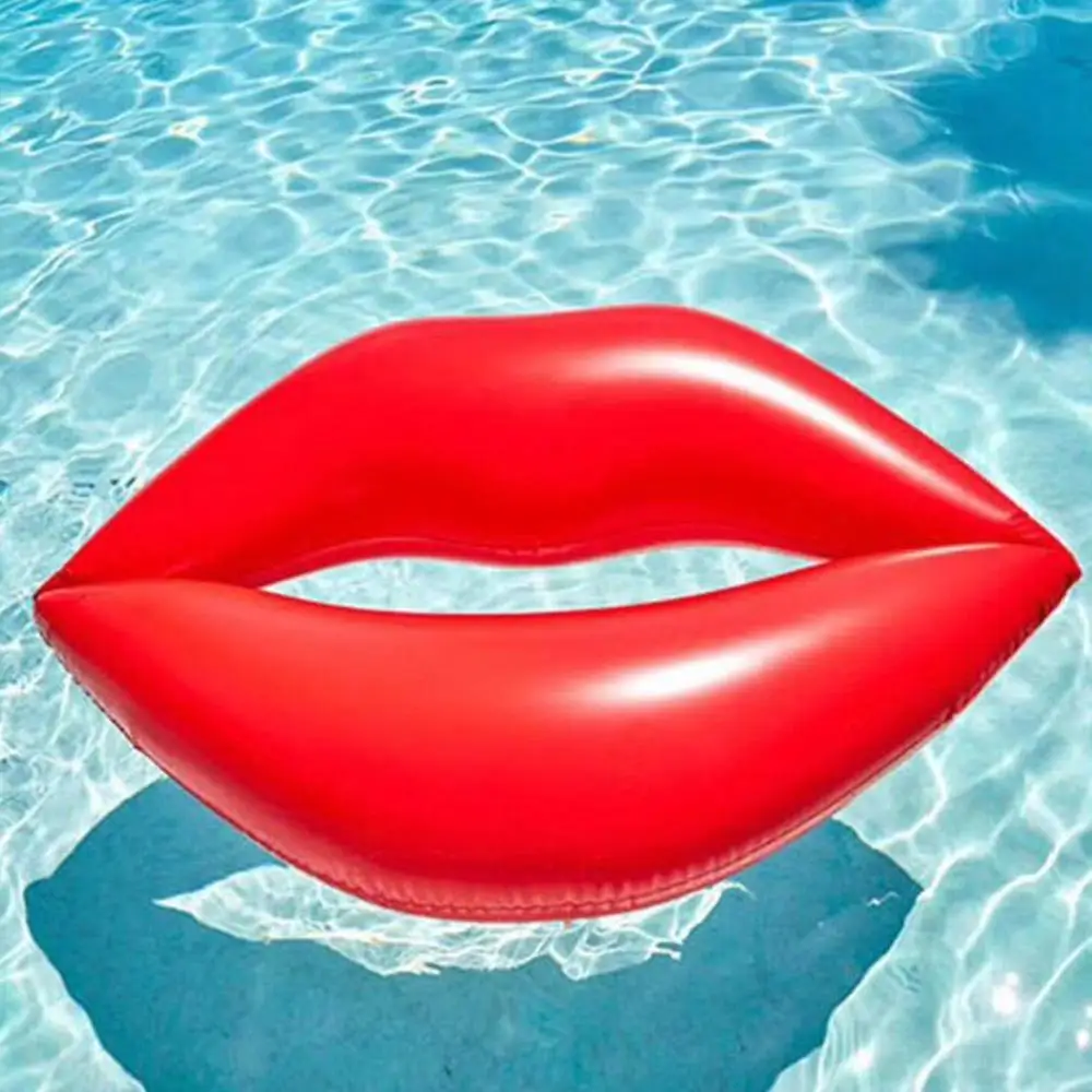 

Inflatable Floating Ring Red Lips Floating Row Water Toys Adult Mount Floating Bed Swimming Ring Floating Ring Inflatable Bed