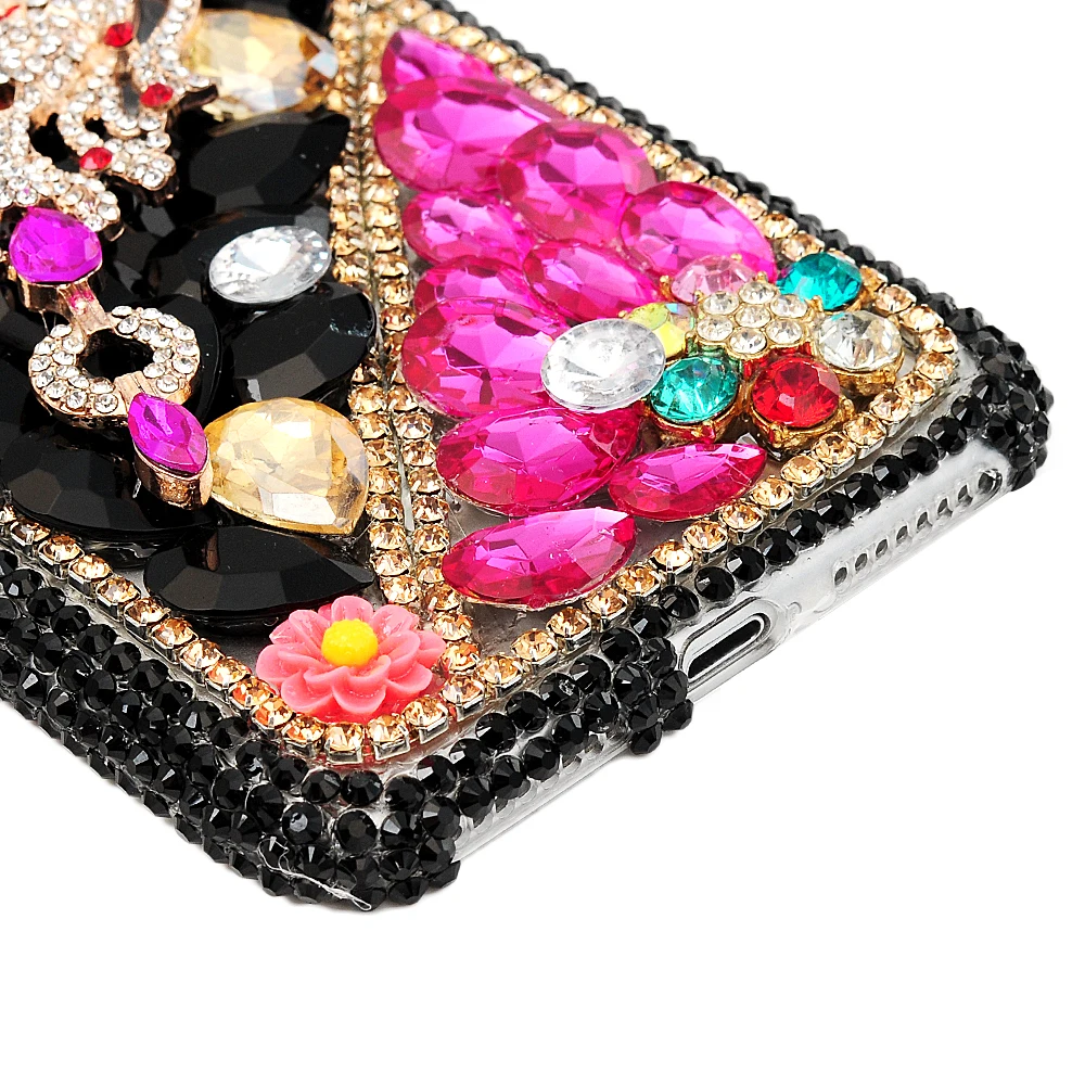 Туфли ручной работы со стразами чехол Капа для Iphone 5 5s se 6 S 7 8 Plus Bling блестящими