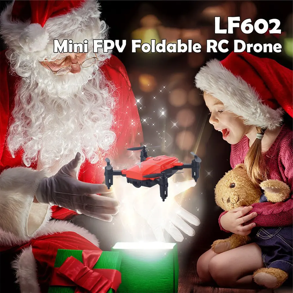 LF602 2,4G wifi FPV мини складной Радиоуправляемый Дрон 2.0MP/0.3MP камера Дрон Безголовый Квадрокоптер фотографии видео передача в реальном времени