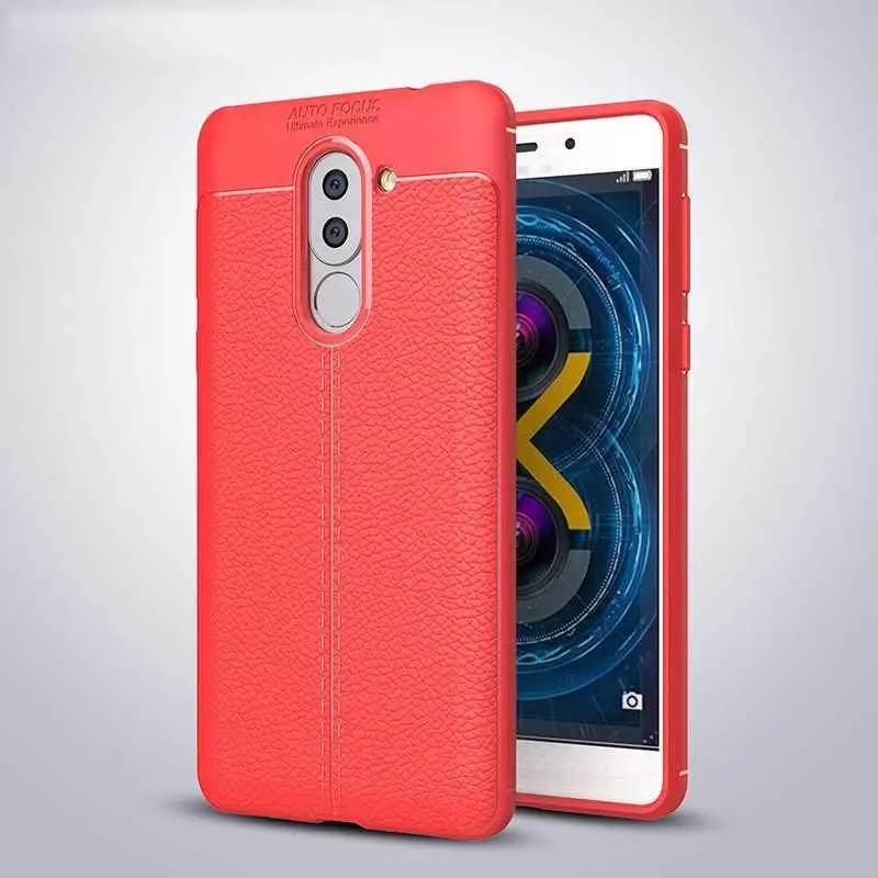 УГЛЕРОДНЫЙ кожаный силиконовый чехол для Huawei gr5 матовый чехол 9 lite Мягкий ТПУ покрытие для чехла Fundas Capa на Honor 6x mate 9 lite чехол
