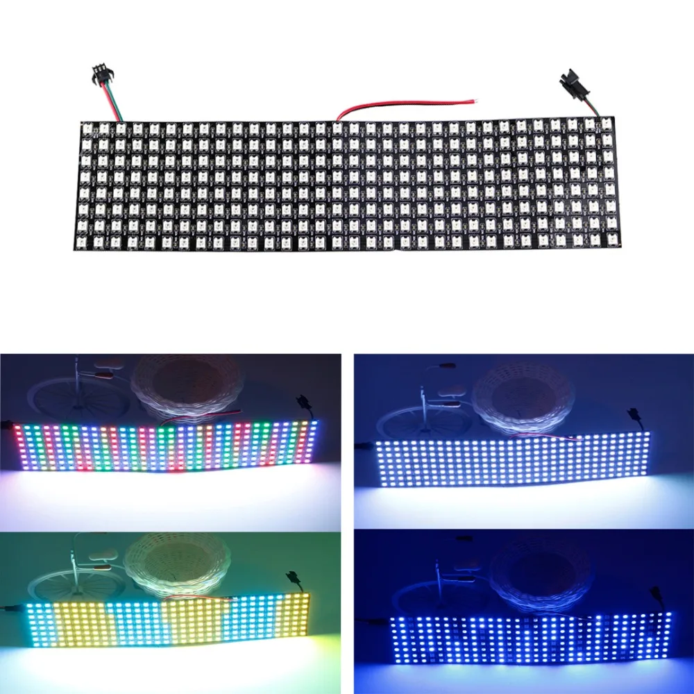 DC 5 В 8*32 256 пикселей LED программируемая панель WS2812B WS2812 ambilight SMD 5050 RGB индивидуально