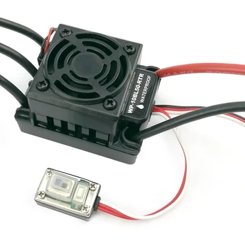

100A Waterproof Brushless ESC Speed Controller 2S-4S Lipo NiMH Fit 3650 3660 Motor For 1/10 RC Car Double Plug WP-S8A-RT R
