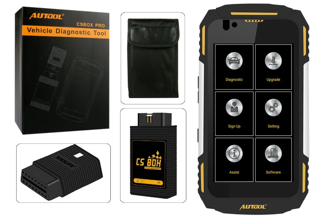 AUTOOL CS BOX Pro Wi Fi Multi Системы диагностики с Quad core Android 5 1 IP67 Рабочая платформа защитой