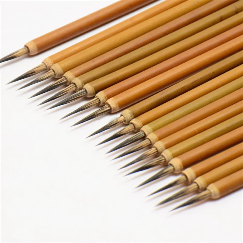 10 шт./упак. китайский художественная кисть Ручка Комплект материалы для рисования акварель кисти набор карандашей