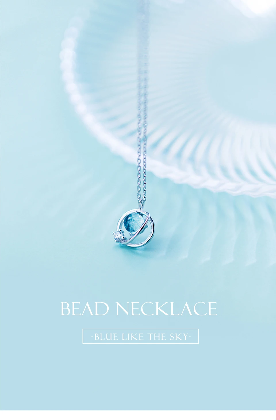 2019 New Arrivals S925 Silver Necklace Female Planet Short Clavicle Chain Romantic Christmas Present For Girlfriend  (1)