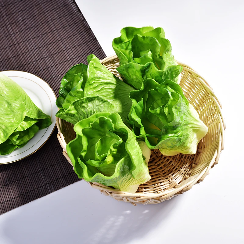  Artificial fake decorative real touch PU teaching Props lettuce faux vegetables Pretend Play photog - 32990990367