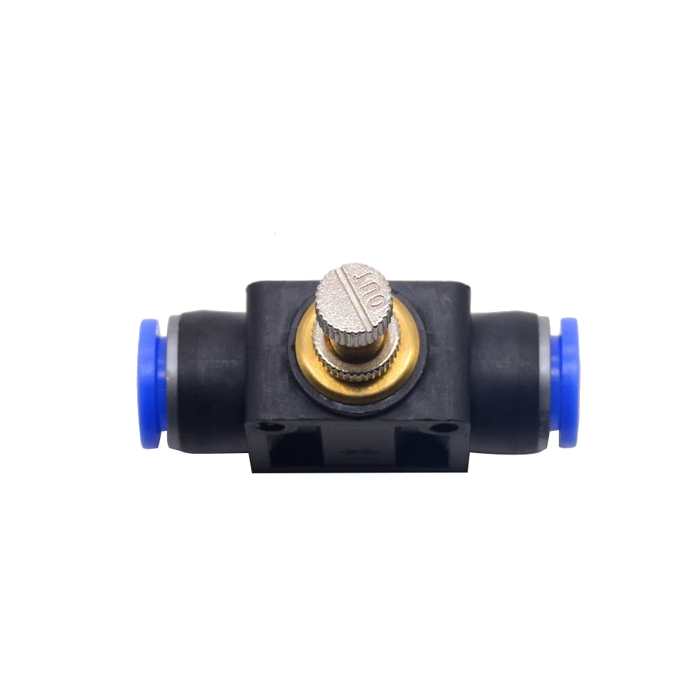 1 шт. LSA Дроссельный клапан PA SA 4-12 мм с контролем скорости потока воздуха клапан трубка водяной шланг пневматический нажимной фитинги Т-типа