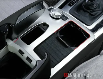 

Accessories stainless steel water cup holder panel gear shift panel decorative strip frame for Mercedes Benz W204 W212 C180 C200