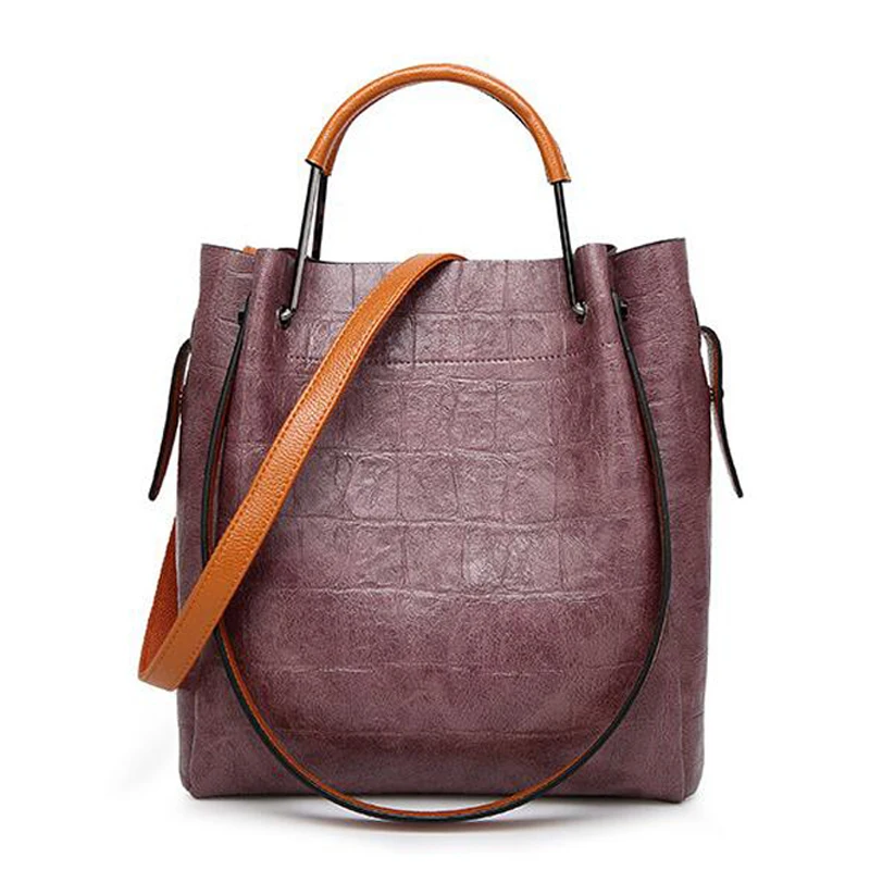 ФОТО new Stone grain lady bag leather shoulder handbag designer high quality Casual tote bags for women messenger bags bolsos mujer