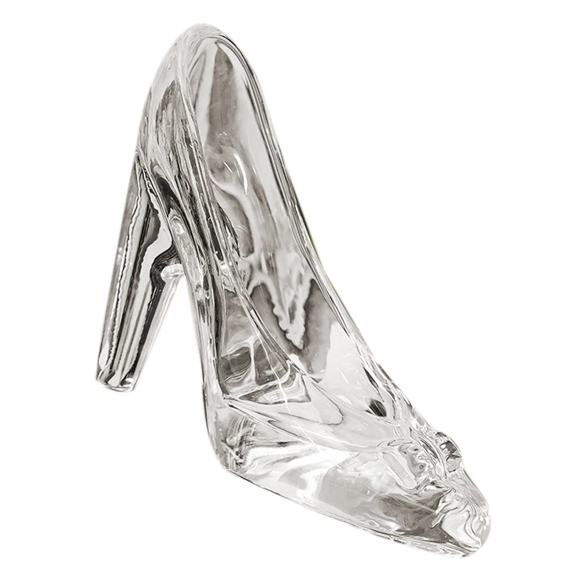 Обувь с украшением в виде кристаллов; стеклянный подарок на день рождения; домашний декор; обувь Золушки на высоком каблуке; свадебные туфли; статуэтки; миниатюрный орнамент
