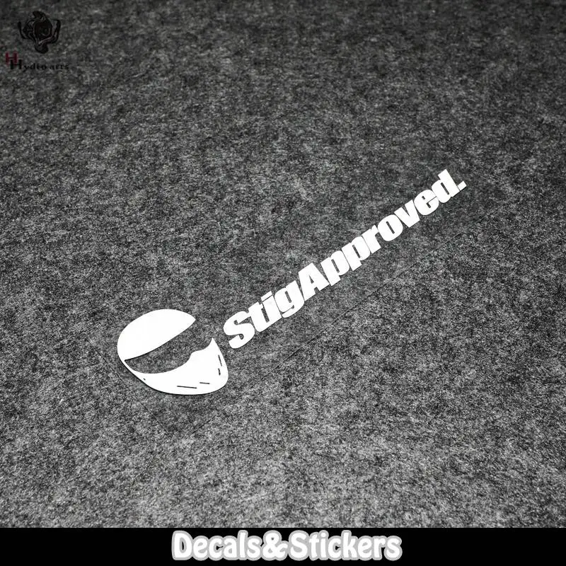 

NO.L084 STIG Approved Top Gear 3M Reflective Stickers MOTO GP Glass Sticker Waterproof Decals Racing Motorcycle Helmet