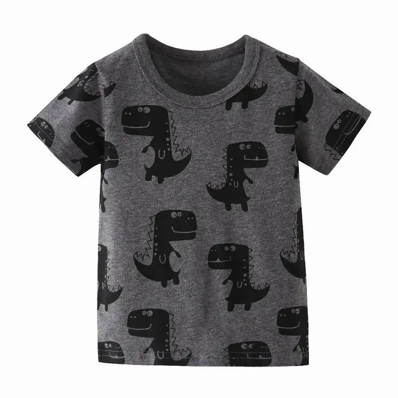 

SAILEROAD 7 Years Cartoon Dinosaur Boys Girls Tops Tees T Shirt For Summer Children Kids Short Sleeve Shirts Cotton Baby Clothes