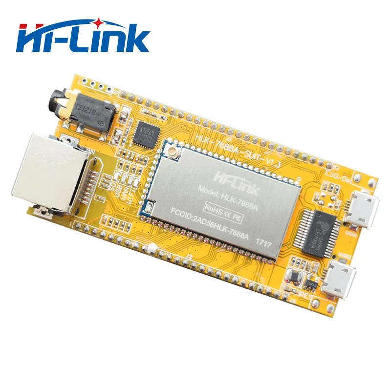 Hi-Link HLK-7688A Беспроводная переносная память USB Запоминающая Аудио Видео макетная плата wifi передача