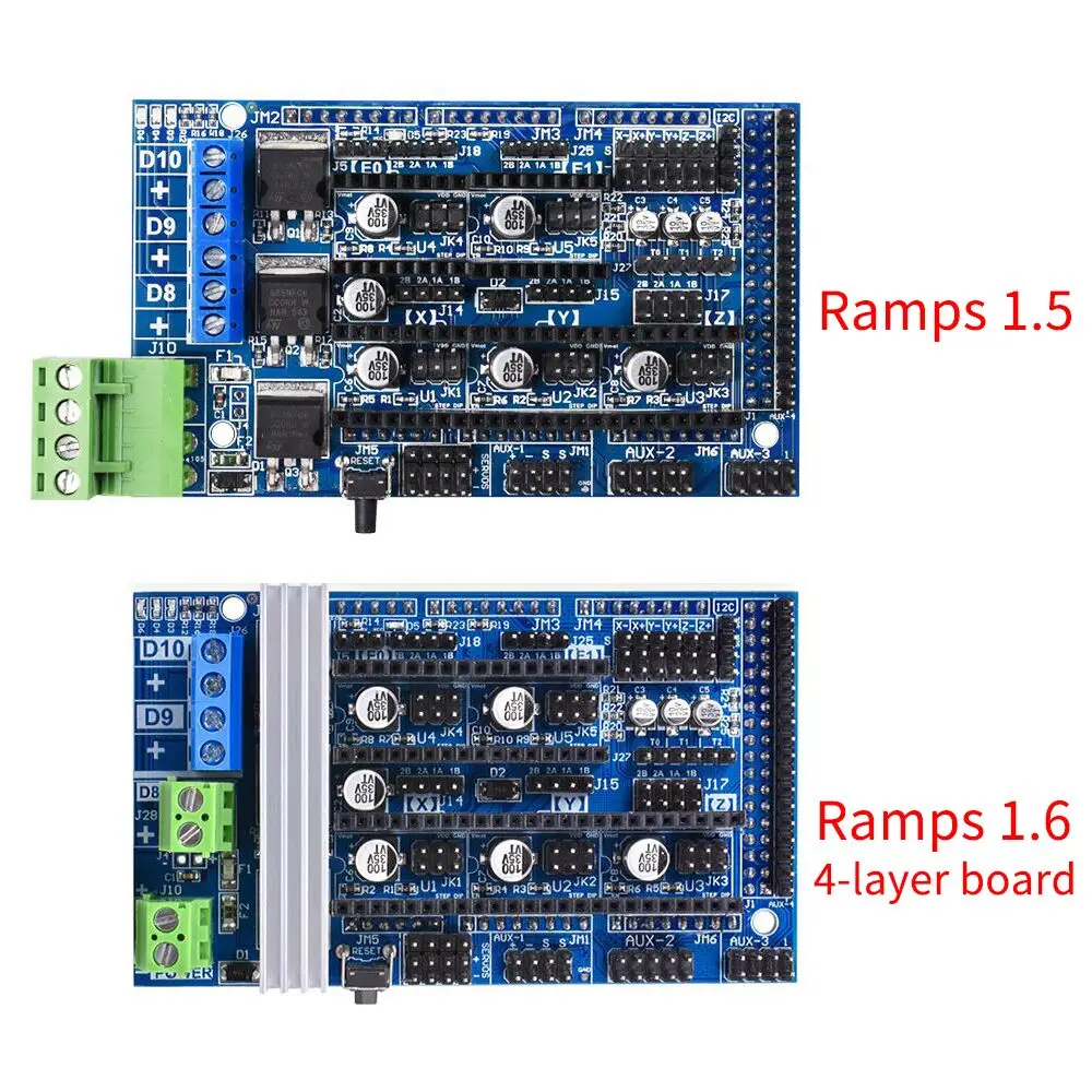 BIQU 3D-принтер Ramps 1,6 Ramps 1,5 1,4 контроллер Reprap Mendel с 3d-принтером s A4988 DRV8825 TMC2130 для деталей 3D-принтера