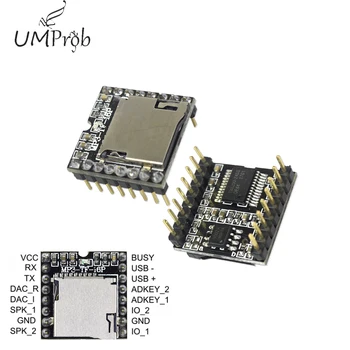

Mini MP3 Player Module with Simplified Output Speaker MP3-TF-16P TF Micro SD Card U Disk for arduino