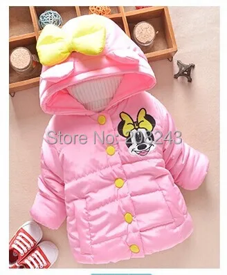 For 1-4 Years Old Teen Baby Boys Girls Winter Thick Coat Padded Jacket Kids Clothes