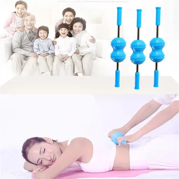 

Multi-fonction Back Massager Comfortable Silica Gel Body Leg Back Neck Pain Relief Massage Roller Tool T0347SPC