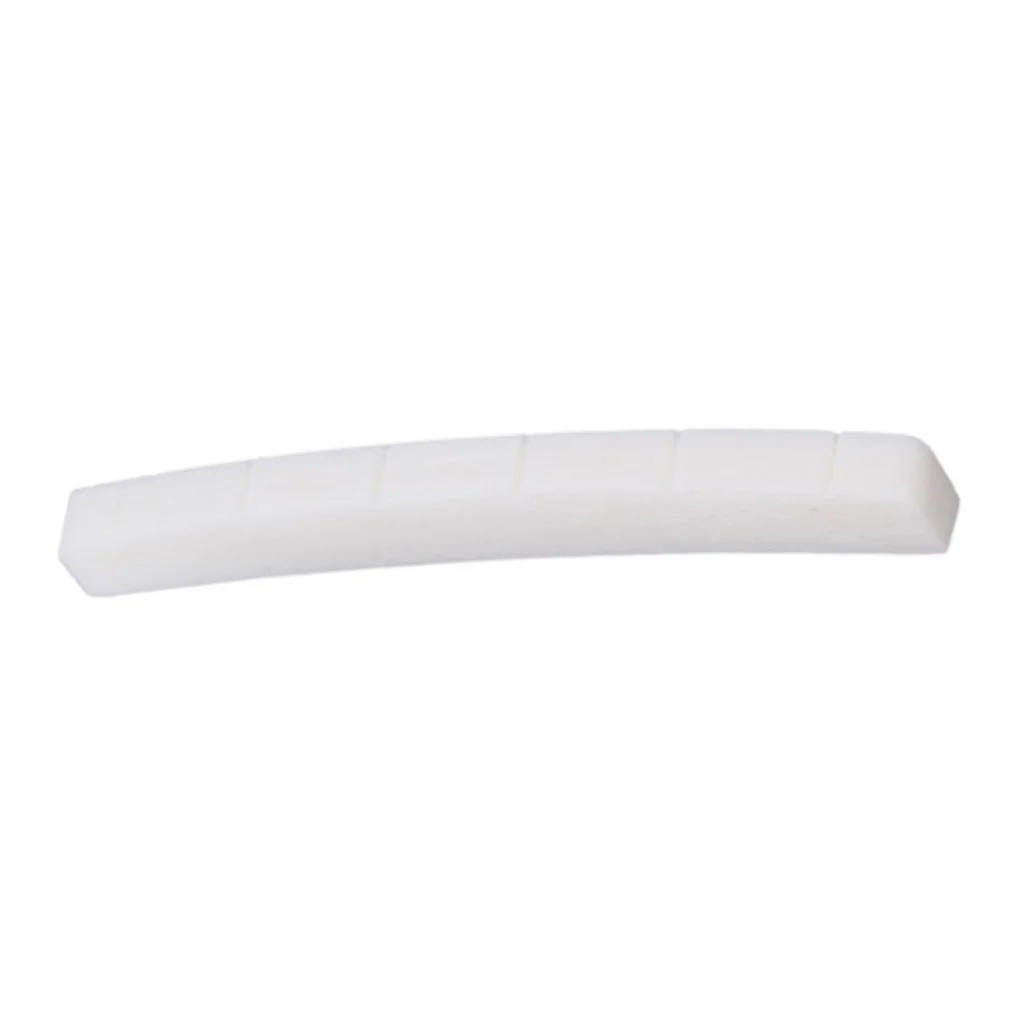 

1Pc Modern and Vintage Electric Guitar Six String Nut Cattle Bone Slotted for Strat Replacement