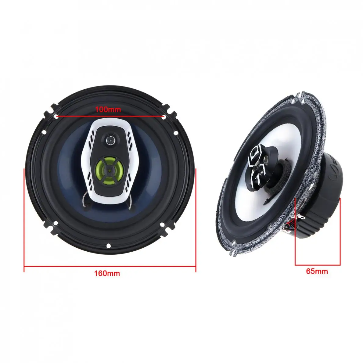 Koop 2 Stuks 6.5 Inch 16 Cm 600W 2 Manier Universele Auto Coaxiale Hifi Luidsprekers Auto Audio Muziek Stereo Speaker niet destructieve Installatie