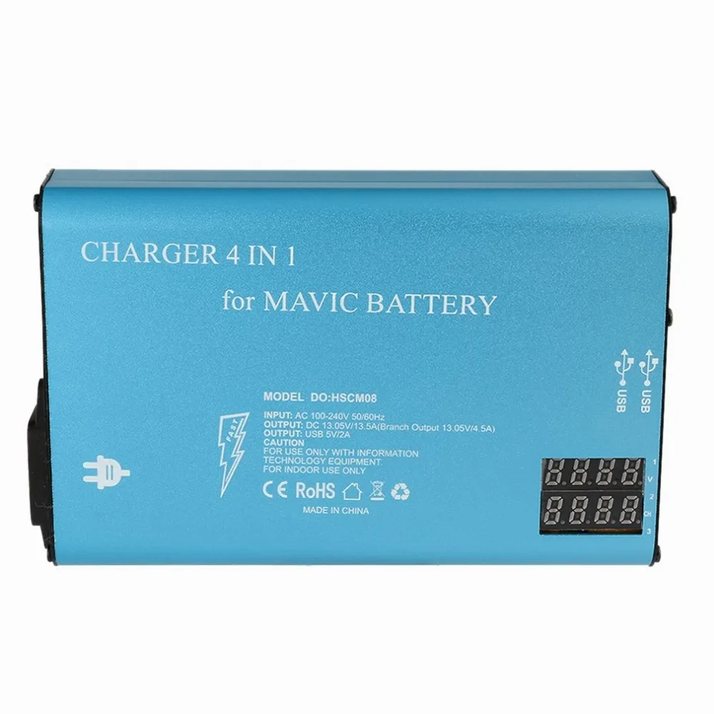 

4 in 1 Smart Quick Charge Rapid Multi Battery Parallel Charger for DJI Mavic Pro Battery and Remote Controller Transmitter