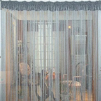 

1x2m Curtain Beads Panel Fringe Divider Drape Room Door Window Decor