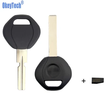 

OkeyTech Remote Car Key Shell With ID44 Chip For BMW 3 5 7 Z3 SERIES E36 E34 E38 E39 Replacement Key Fob Blank Blade HU58 HU92