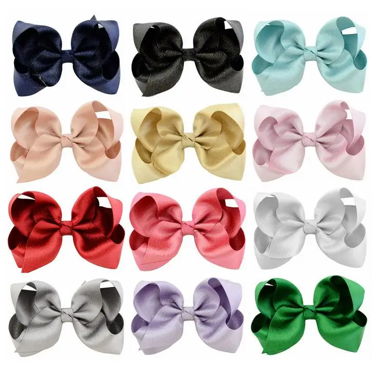Double face satin ribbon hairbow