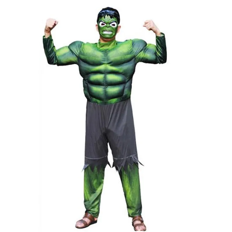 Adult Men Hulk Muscle Cosplay Costumes Halloween Carnival Cosplay with ...